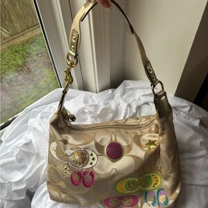 Coach Poppy Signature Sateen Appliqué